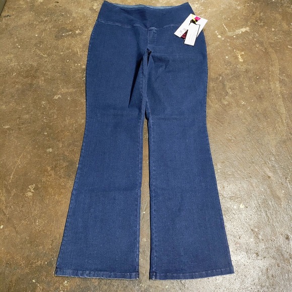 Women with Control Denim - Women with Control Jeans Women 16T Flare Pull On High Rise Denim BOHO Stretch